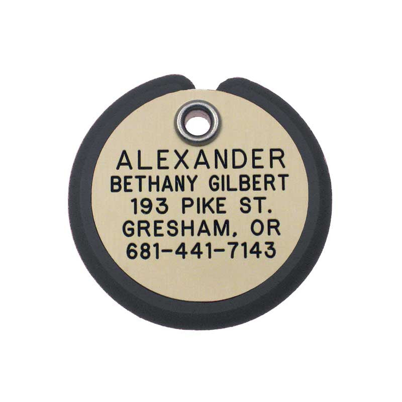 Round Frame Tag, - Lucky Pet